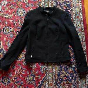 Banana Republic Textured Black Moto Jacket